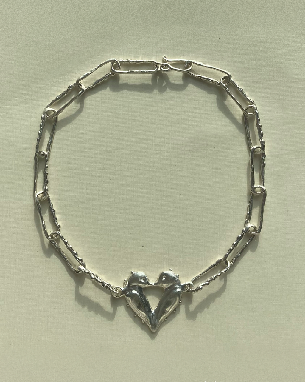 Heart Doves Necklace