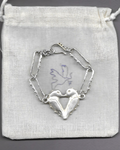 Heart Doves Bracelet