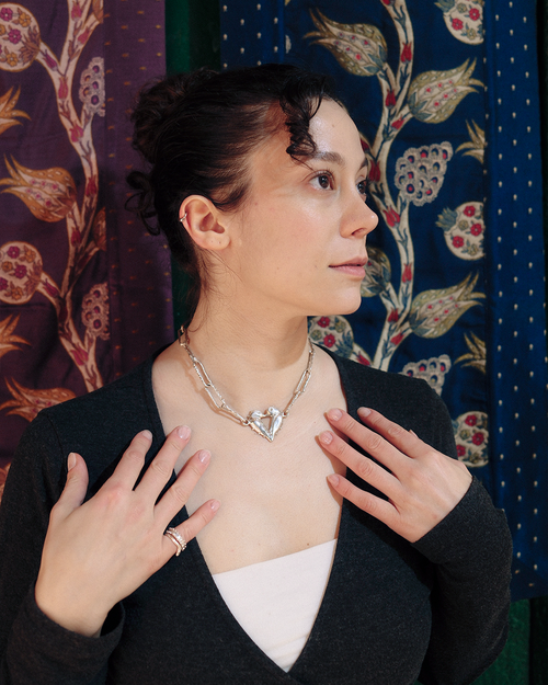 Heart Doves Necklace